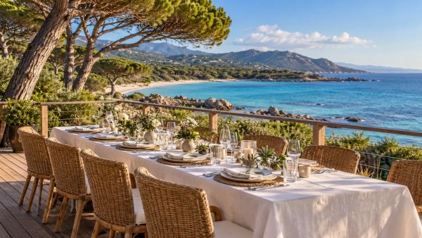 Où organiser votre réception pieds dans l'eau en Corse ?