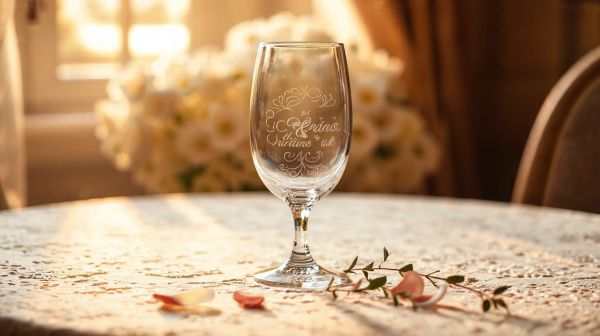 Top idées de verres gravés sur mesure pour mariages mémorables