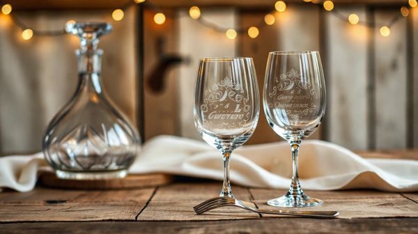 Top idées de verres gravés sur mesure pour mariages mémorables
